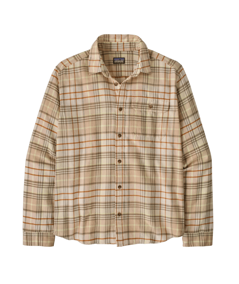 Men's Long-Sleeved Lightweight Fjord Flannel Shirt in Depth: Natural | Photo 1 | Patagonia