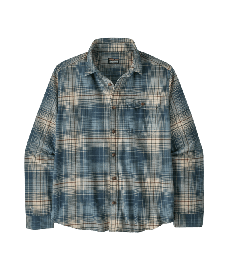 Men's Long-Sleeved Lightweight Fjord Flannel Shirt in Melting Ombre: Summit Blue | Photo 1 | Patagonia