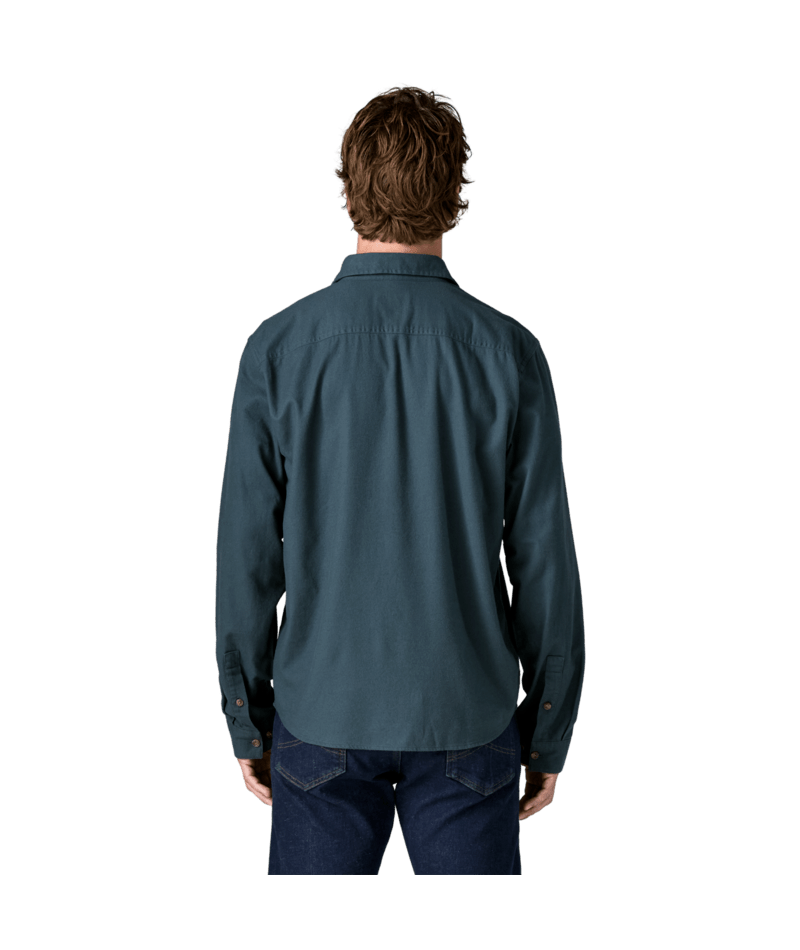 Men's Long Sleeve Lightweight Fjord Flannel Shirt in Summit Blue, Alternate View 2 | Patagonia