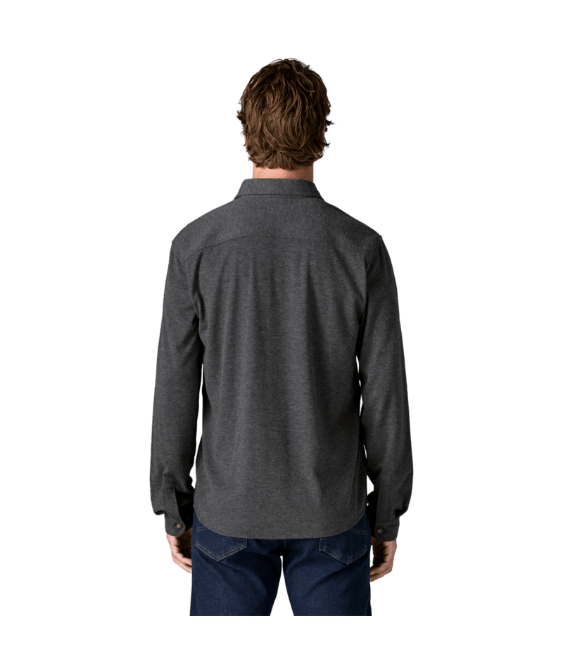 Men's Stretch Fjord Flannel Shirt in Whole Knit: Forge Grey, Alternate View 2 | Patagonia