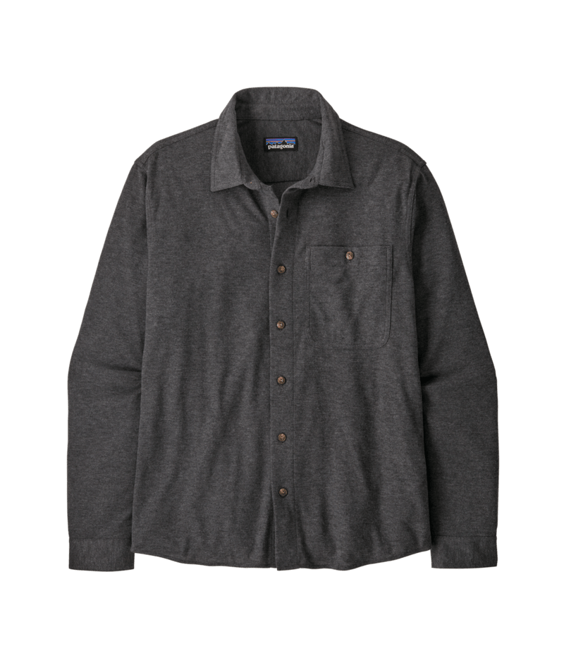 Men's Stretch Fjord Flannel Shirt in Whole Knit: Forge Grey | Photo 1 | Patagonia