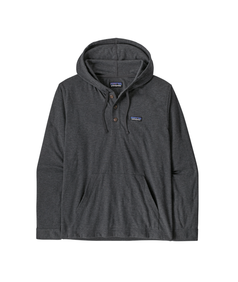 Men's Stretch Fjord Flannel Pullover Hoody in Whole Knit: Forge Grey | Photo 1 | Patagonia