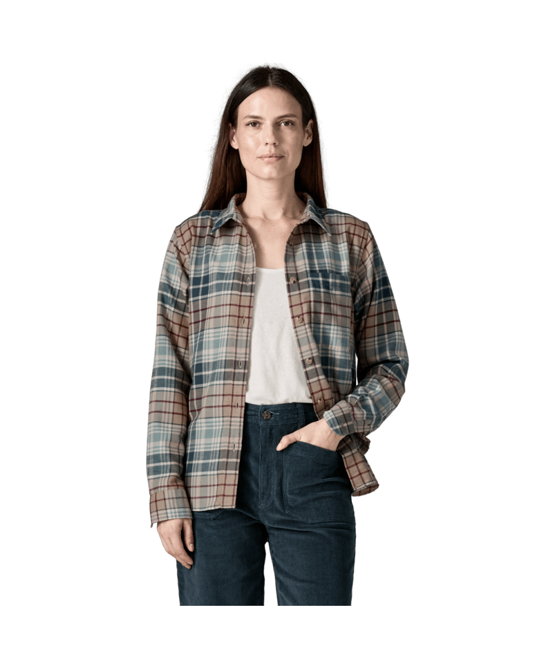 Women's Lightweight Fjord Flannel Shirt in Depth: Blue Sage, Alternate View 2 | Patagonia
