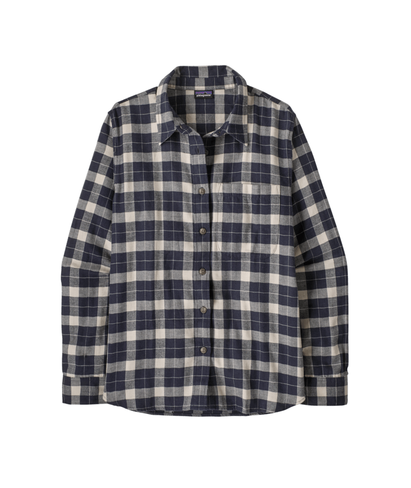 Women's Lightweight Fjord Flannel Shirt in Evergreen Fjord: Smolder Blue | Photo 1 | Patagonia