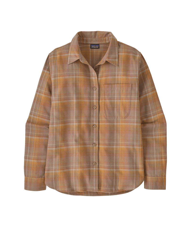 Women's Lightweight Fjord Flannel Shirt in Ice Fall: Moonrise Taupe | Patagonia