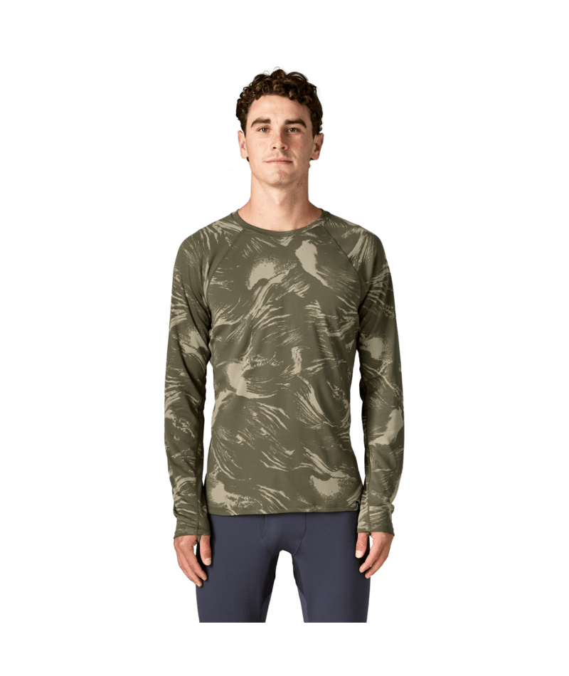 Men's Capilene Midweight Crew in Polar Breeze: Basin Green | Photo 2 | Patagonia