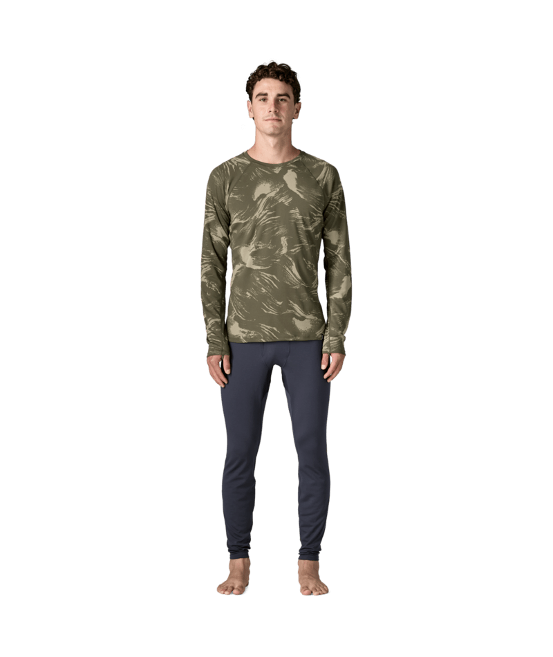Men's Capilene Midweight Crew in Polar Breeze: Basin Green | Photo 4 | Patagonia