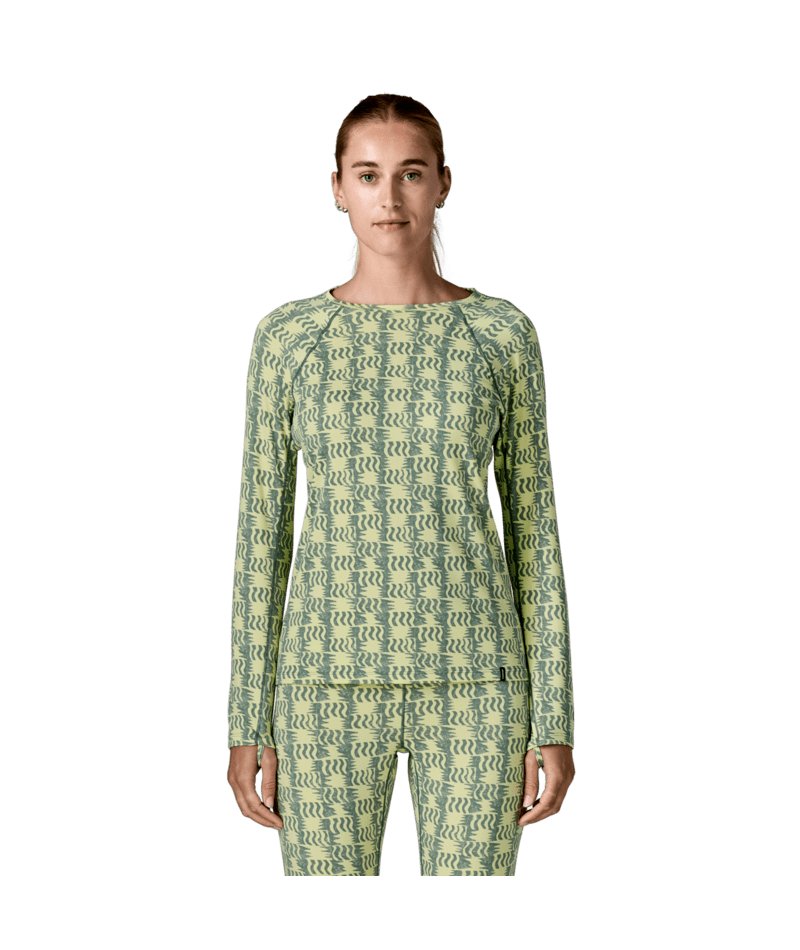 Women's Capilene Midweight Crew in Sun Quilt: Blue Sage | Photo 2 | Patagonia