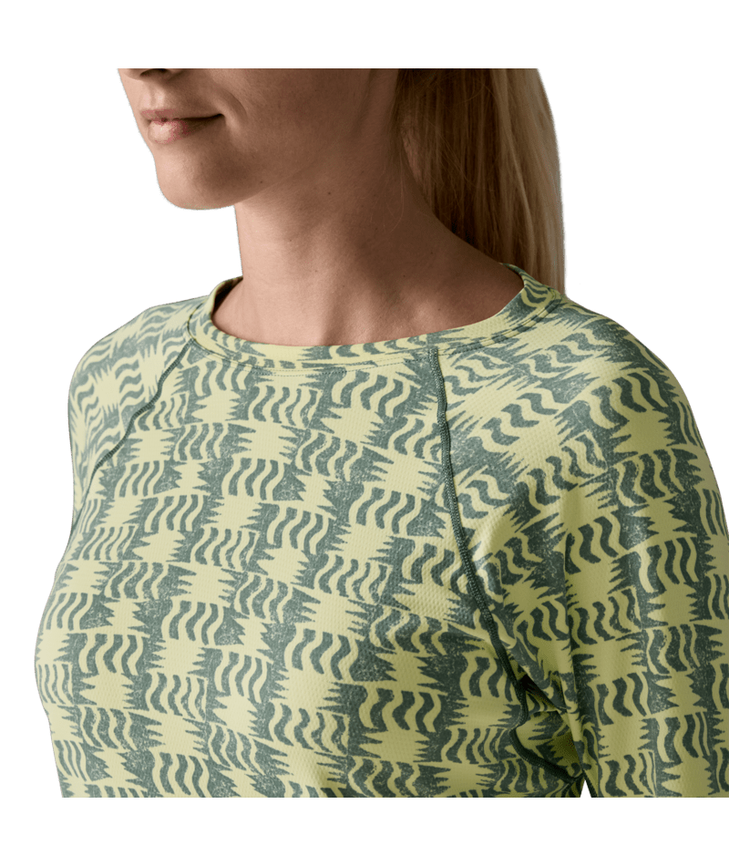 Women's Capilene Midweight Crew in Sun Quilt: Blue Sage | Photo 8 | Patagonia