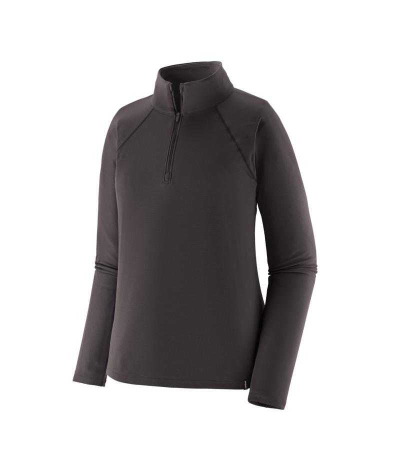 Women's Capilene Midweight Zip Neck in Ink Black | Photo 1 | Patagonia