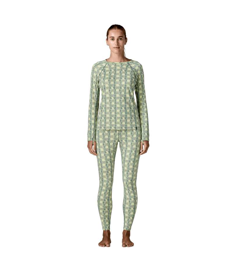 Women's Capilene Midweight Bottoms in Sun Quilt: Blue Sage | Photo 4 | Patagonia