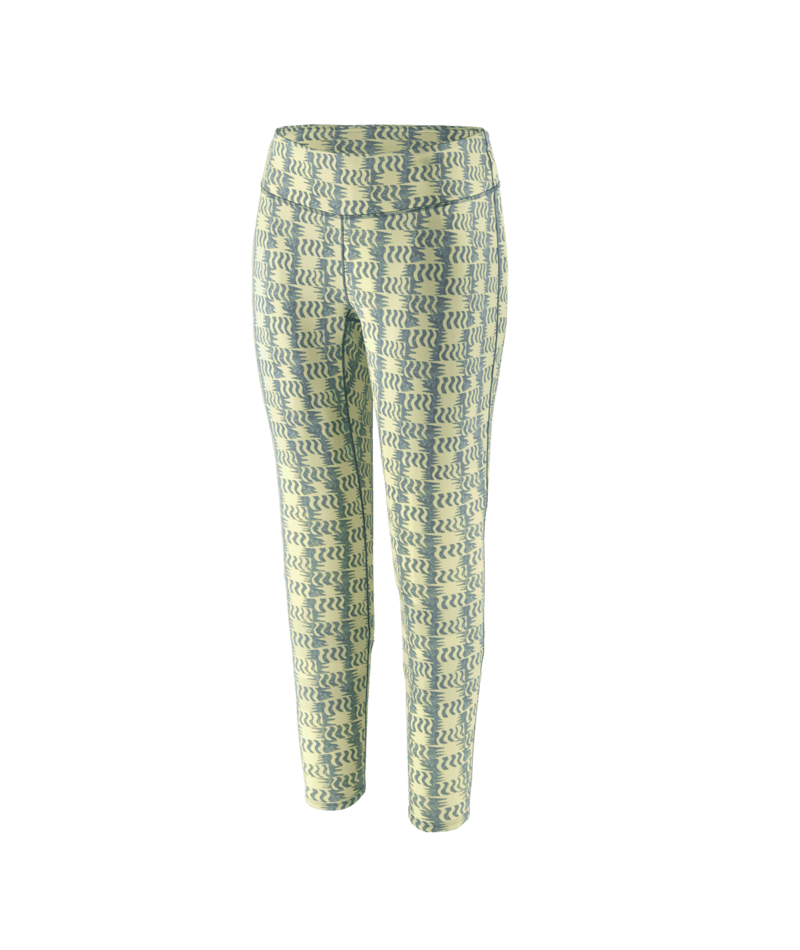 Women's Capilene Midweight Bottoms in Sun Quilt: Blue Sage | Photo 1 | Patagonia