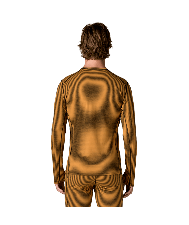 Men's Capilene Lightweight Crew in Polar Stripe: Smolder Blue | Photo 3 | Patagonia
