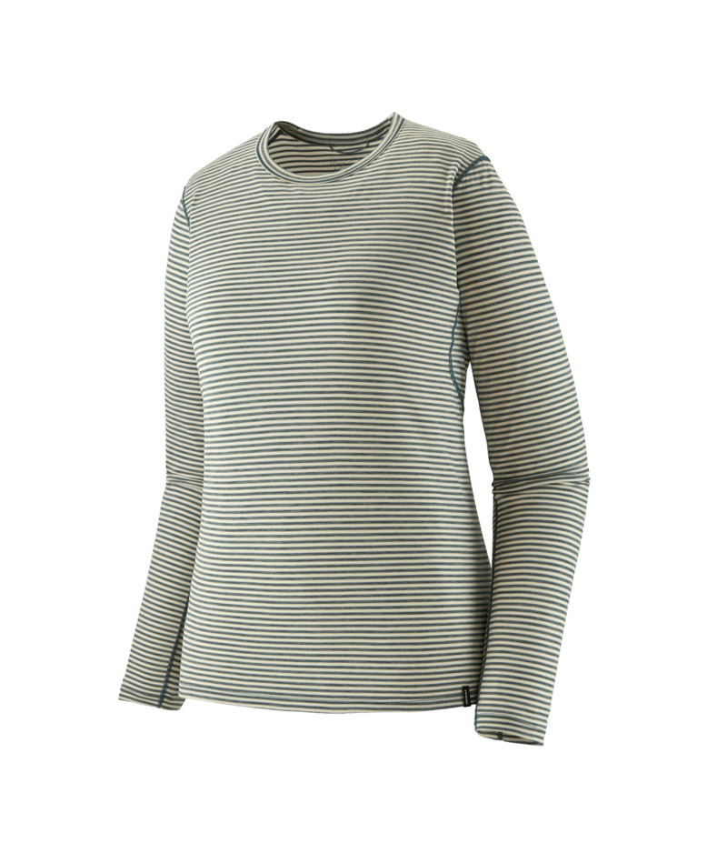 Women's Capilene Lightweight Crew in Polar Stripe: Summit Blue | Photo 1 | Patagonia