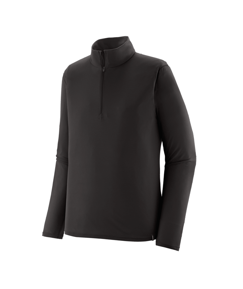 Men's Capilene Lightweight Zip Neck in Black | Photo 1 | Patagonia