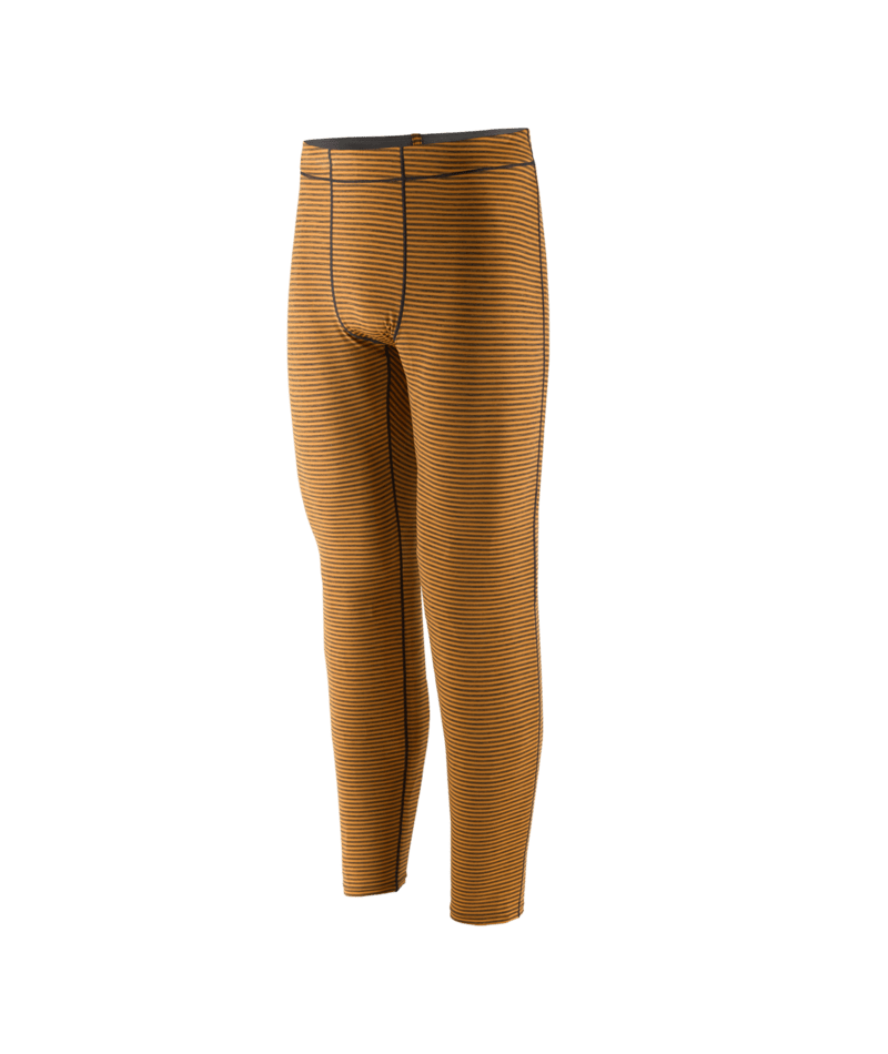 Men's Capilene Lightweight Bottoms in Polar Stripe: Smolder Blue | Photo 1 | Patagonia