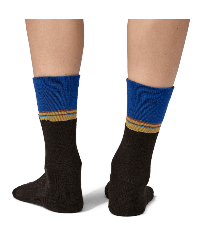 Merino Wool Blend Crew Socks in CLASSIC FITZ ROY: VIKING BLUE | Photo 5 | Patagonia