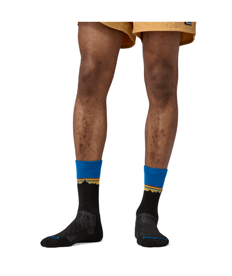 Merino Wool Blend Crew Socks in CLASSIC FITZ ROY: VIKING BLUE | Photo 9 | Patagonia