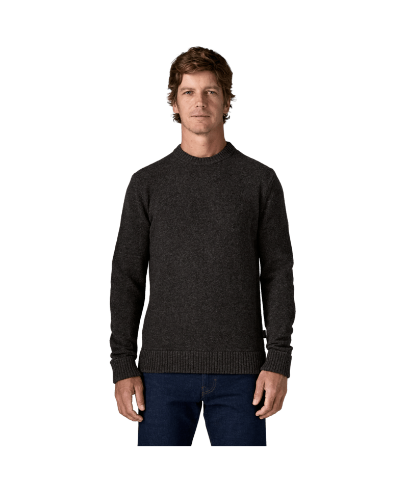 Men's Recycled Wool-Blend Sweater in Ink Black | Photo 2 | Patagonia