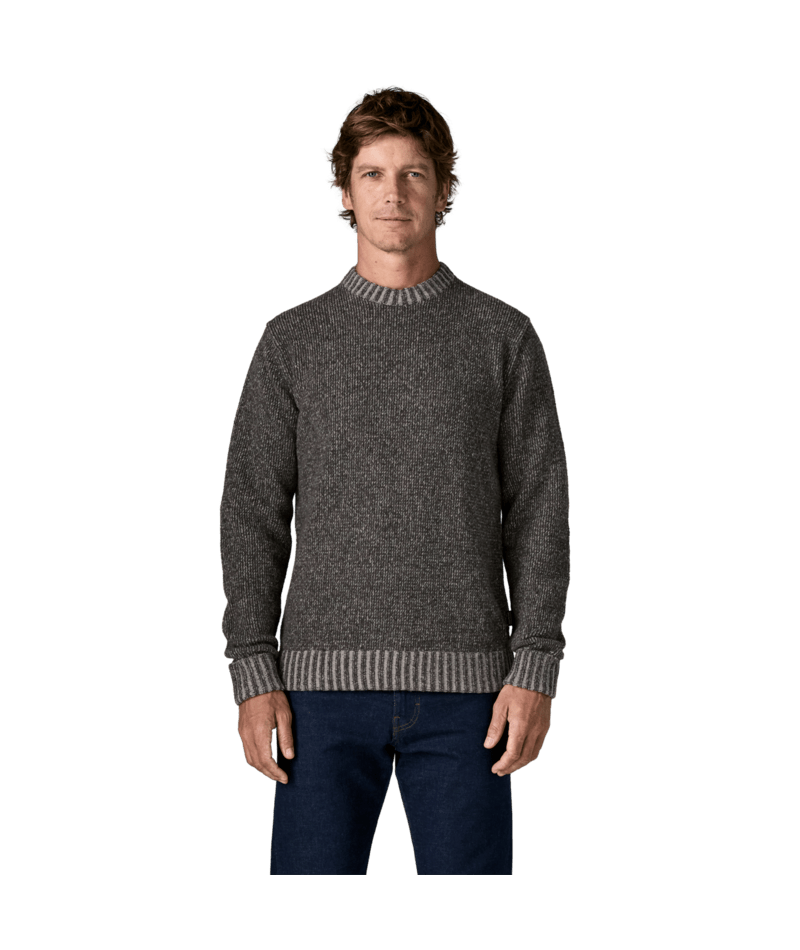 Men's Recycled Wool-Blend Sweater in Marlie: Forge Grey | Photo 2 | Patagonia