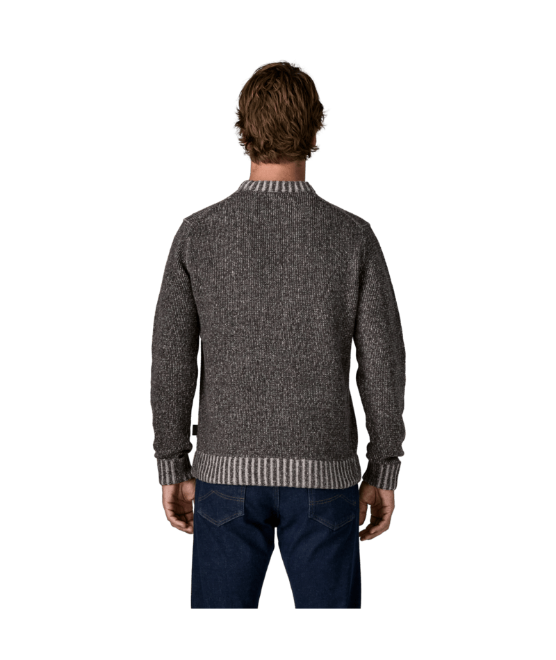 Men's Recycled Wool-Blend Sweater in Marlie: Forge Grey | Photo 3 | Patagonia
