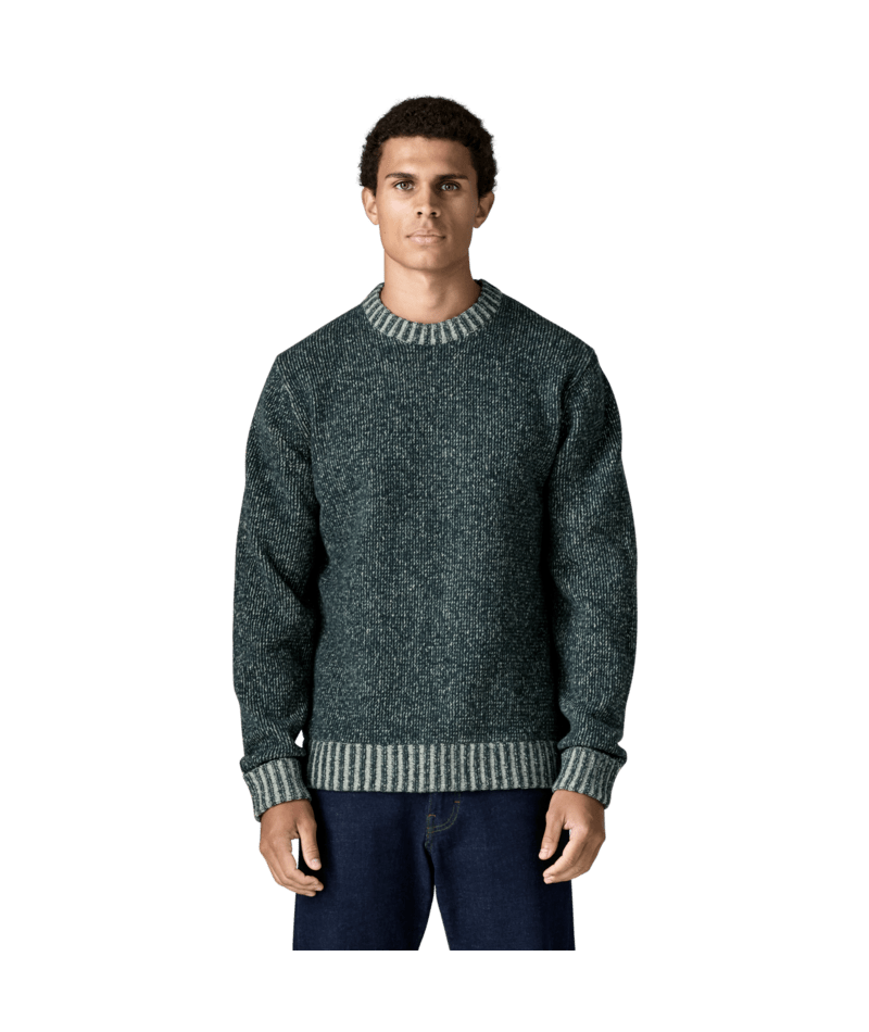 Men's Recycled Wool-Blend Sweater in Marlie: Summit Blue | Photo 2 | Patagonia
