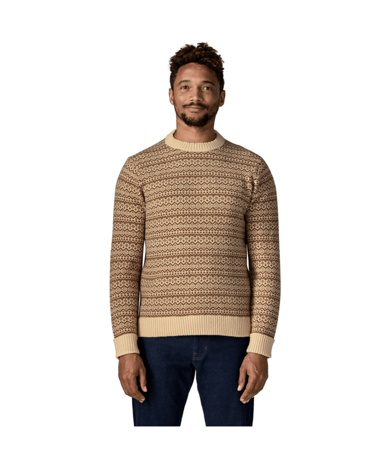 Men's Recycled Wool-Blend Sweater in Snow Squail: Natural | Photo 2 | Patagonia