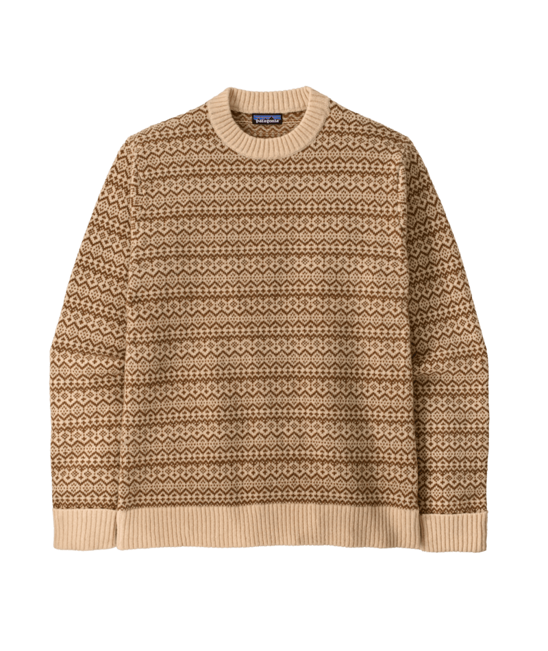 Men's Recycled Wool-Blend Sweater in Snow Squail: Natural | Photo 1 | Patagonia