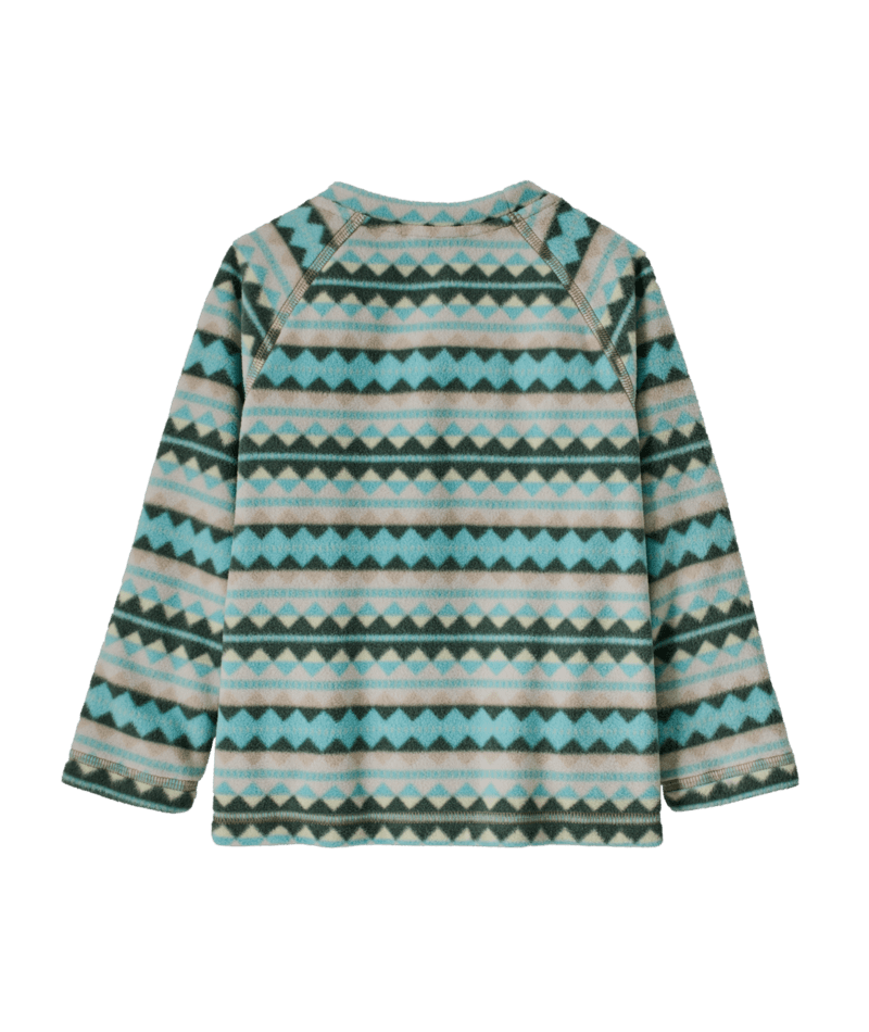 Baby Micro D Crew in Diamond Stripe: Snowmelt Blue | Photo 2 | Patagonia