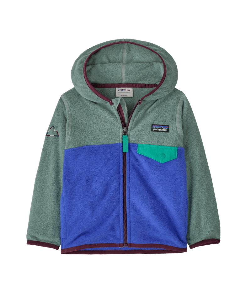 Baby Micro D Snap-T Jacket in Fitz Roy Massif: Eddy Blue | Photo 1 | Patagonia