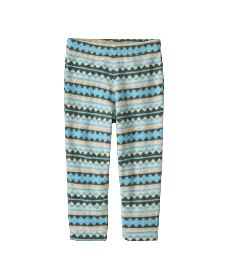 Baby Micro D Bottoms in Diamond Stripe: Snowmelt Blue | Photo 1 | Patagonia