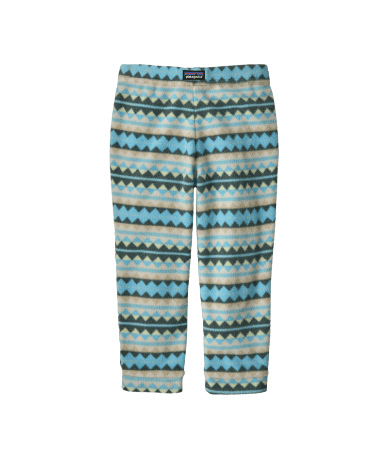 Baby Micro D Bottoms in Diamond Stripe: Snowmelt Blue | Photo 2 | Patagonia