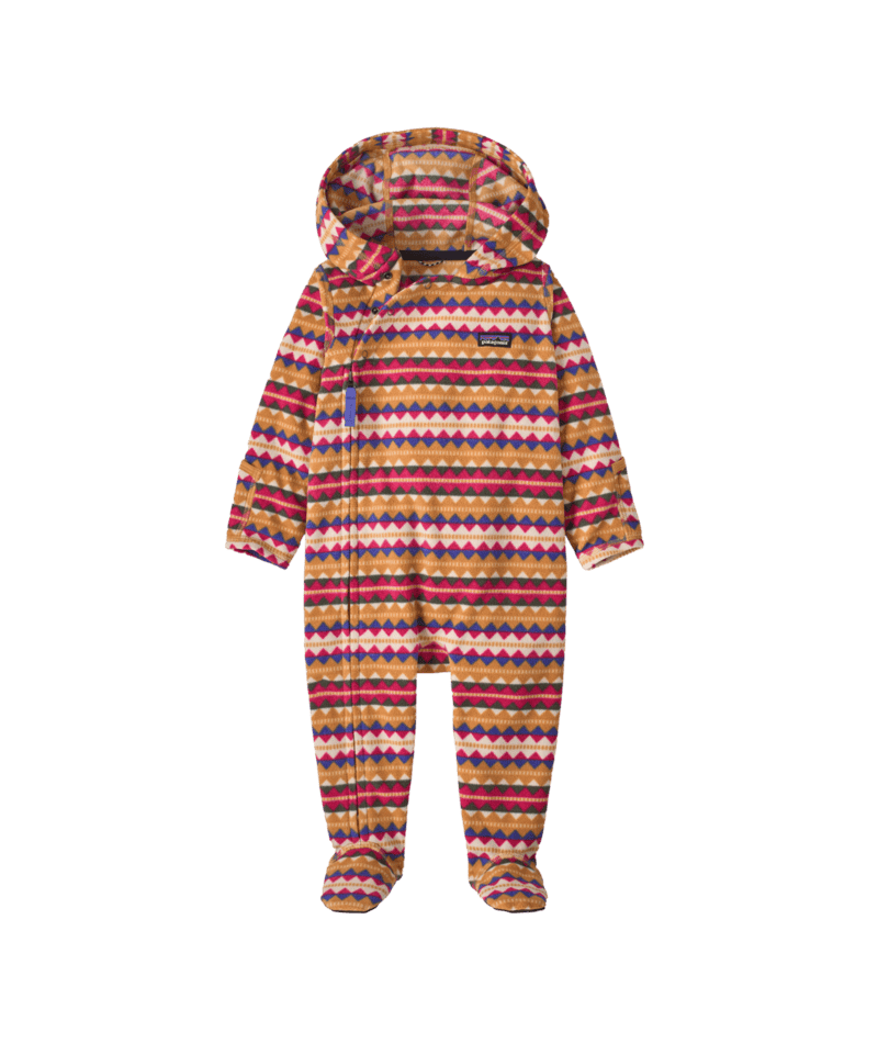 Infant Micro D Bunting in Diamond Stripe: Rutabaga White | Photo 1 | Patagonia