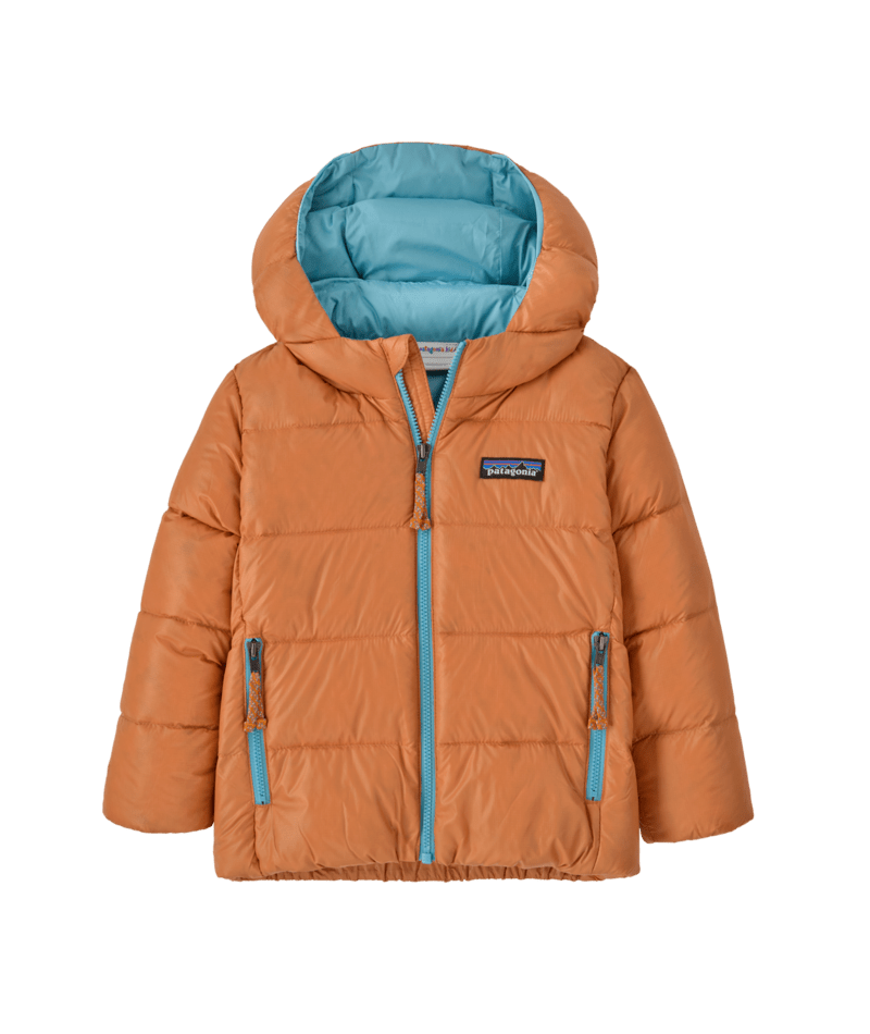 Baby Hi-Loft Down Sweater Hoody in MARIGOLD | Photo 1 | Patagonia
