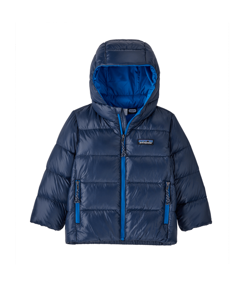 Baby Hi-Loft Down Sweater Hoody in New Navy | Photo 1 | Patagonia