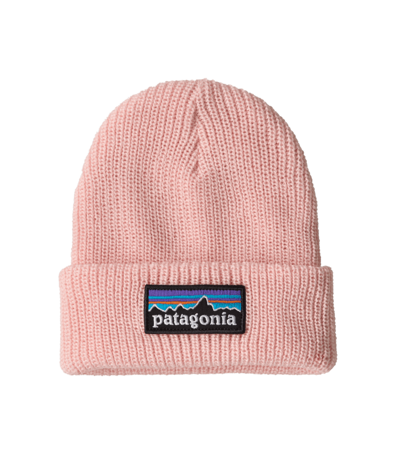 Baby Logo Beanie in P-6 Logo: Sunlit Pink | Photo 1 | Patagonia