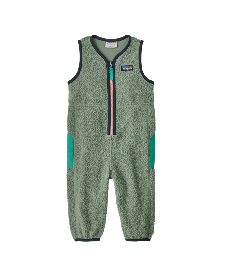 Infant Shearling Overalls in Cover Green | Photo 1 | Patagonia
