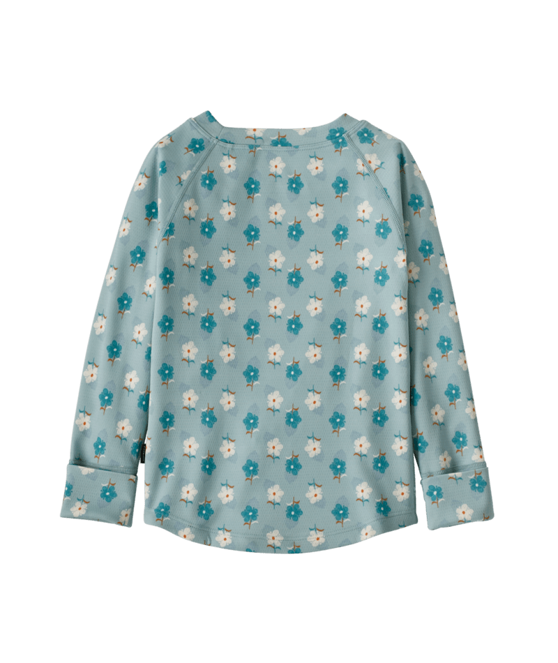 Baby Capilene Midweight Crew in Snow Ditsy: Virtually Blue | Photo 2 | Patagonia