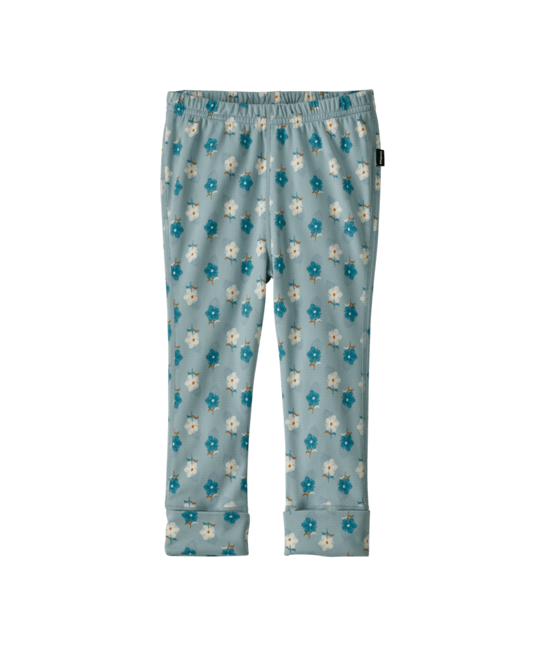 Baby Capilene Midweight Bottoms in Snow Ditsy: Virtually Blue | Photo 1 | Patagonia