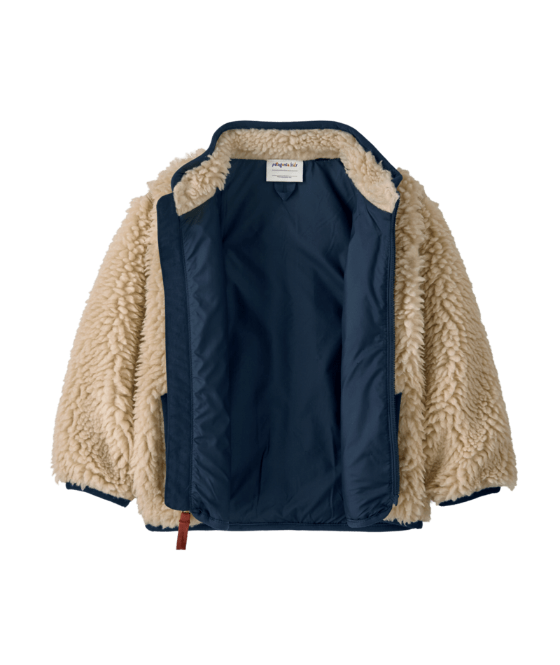 Baby Retro-X Jacket in Dark Natural w/New Navy | Photo 5 | Patagonia