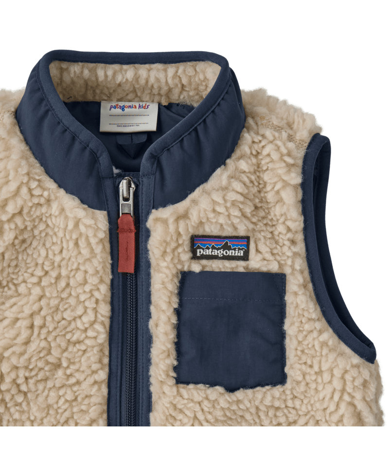 Baby Retro-X Vest in Dark Natural w/New Navy | Photo 3 | Patagonia