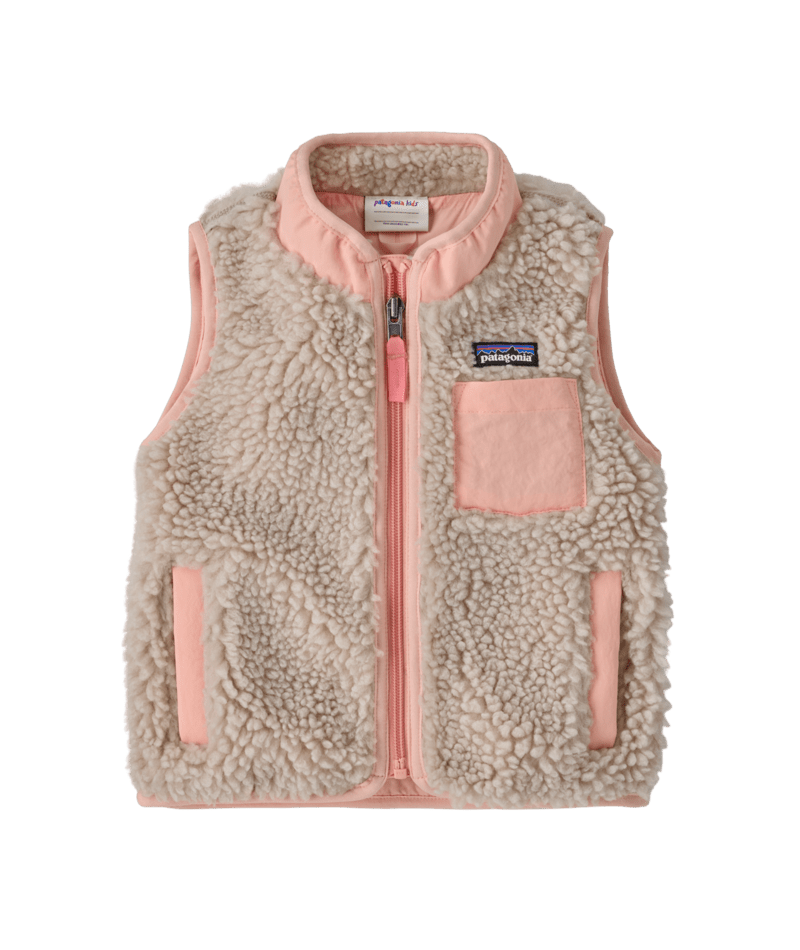 Baby Retro-X Vest in Natural w/Sunlit Pink | Photo 1 | Patagonia