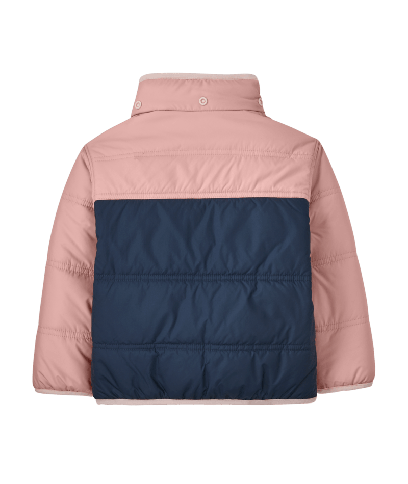 Baby Reversible Tribbles Hoody in New Navy w/Mallow Pink | Photo 2 | Patagonia