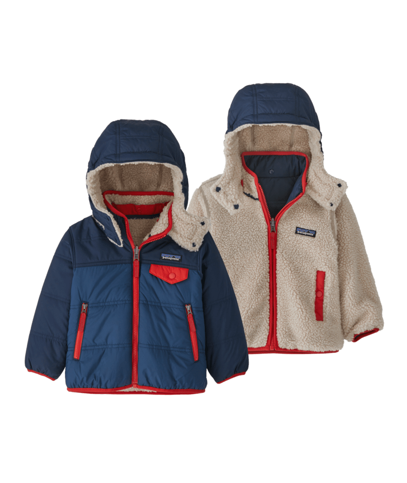 Baby Reversible Tribbles Hoody in STONE BLUE | Photo 1 | Patagonia