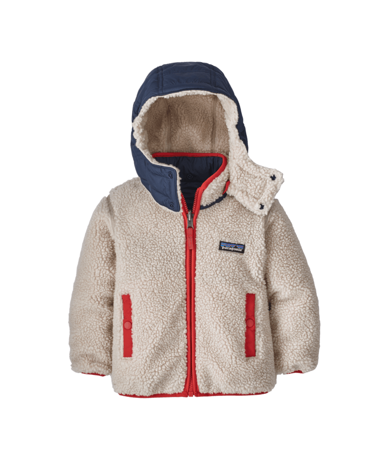 Baby Reversible Tribbles Hoody in STONE BLUE | Photo 5 | Patagonia