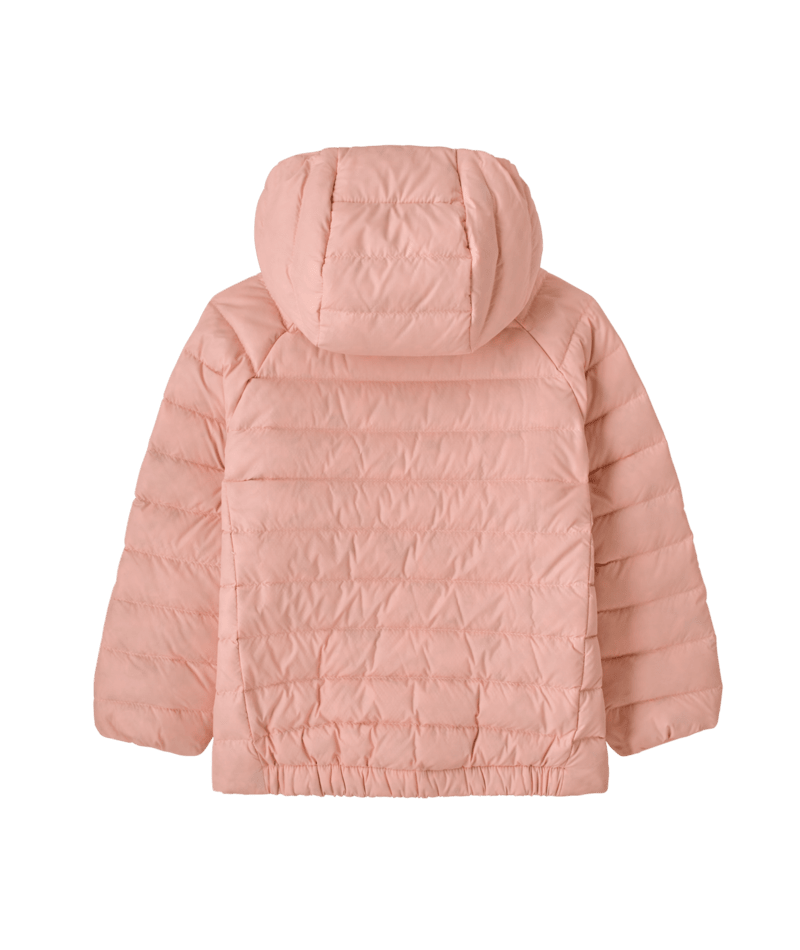 Baby Reversible Down Sweater Hoody in Snow Ditsy: Rusty Red | Photo 2 | Patagonia