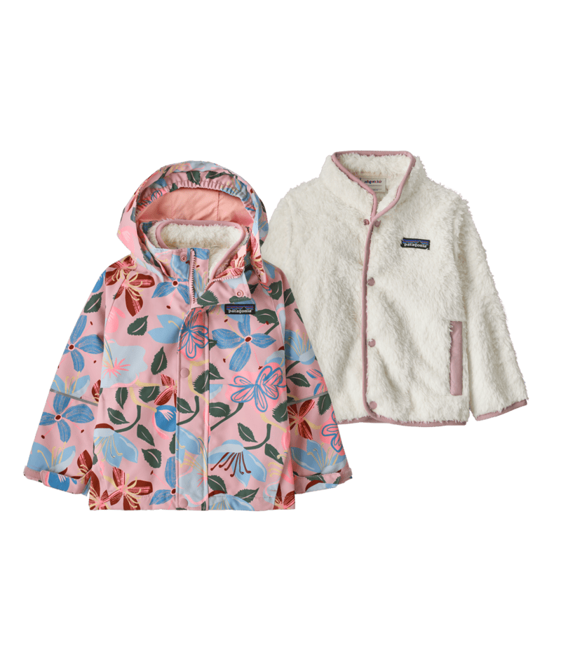 Baby All Seasons 3-in-1 Jacket in Hopes and Blooms: Fuzzy Mauve | Photo 1 | Patagonia
