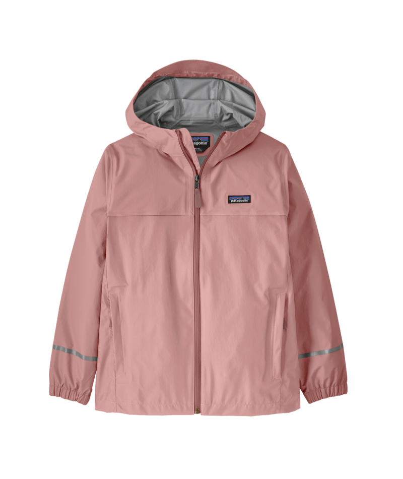 Kids' Torrentshell 3L Rain Jacket in Fuzzy Mauve | Photo 1 | Patagonia