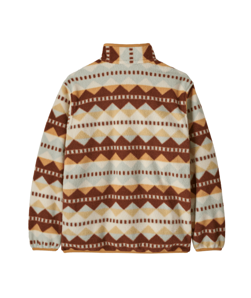 Kids' Lightweight Synchilla Snap-T Pullover in Diamond Stripe: Flurry Green | Photo 2 | Patagonia