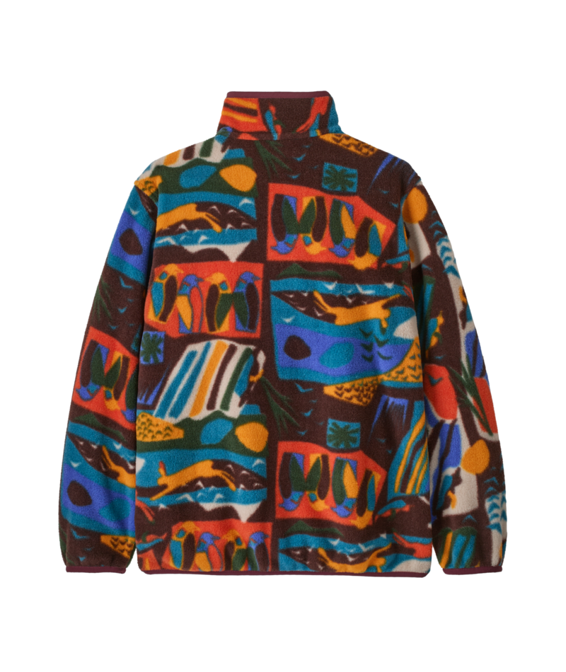 Kids' Lightweight Synchilla Snap-T Pullover in Let's Chat: Den Brown | Photo 2 | Patagonia